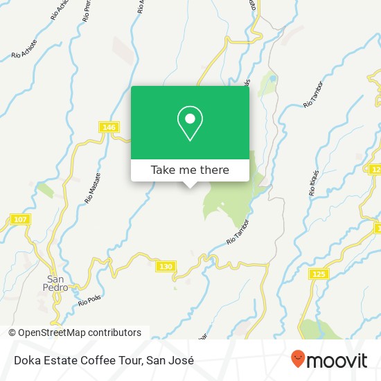 Doka Estate Coffee Tour map