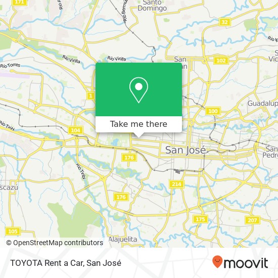 TOYOTA Rent a Car map