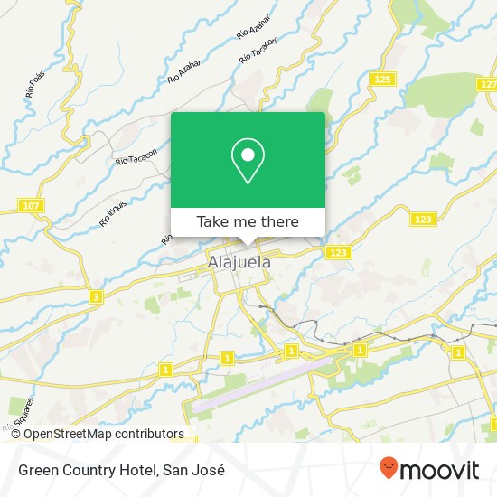 Green Country Hotel map