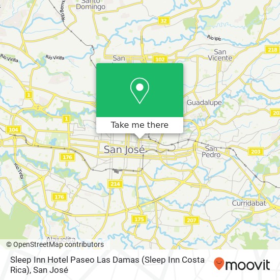 Sleep Inn Hotel Paseo Las Damas (Sleep Inn Costa Rica) map