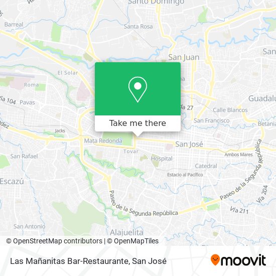 Las Mañanitas Bar-Restaurante map