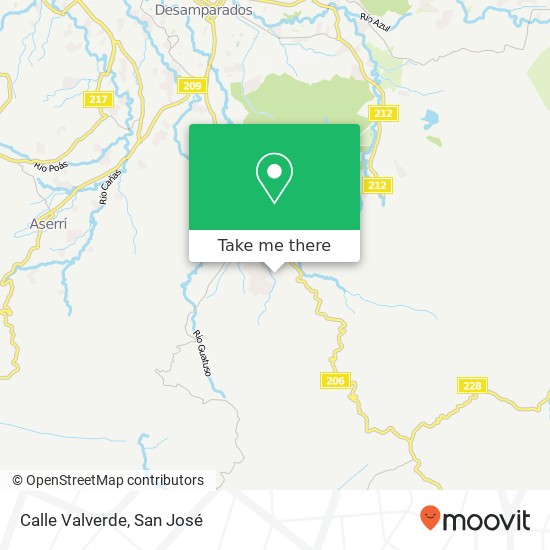 Calle Valverde map