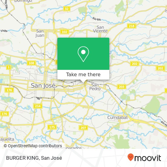 BURGER KING map