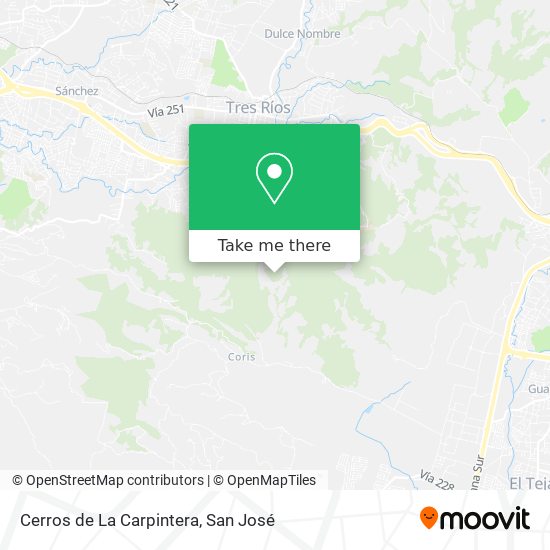 Cerros de La Carpintera map