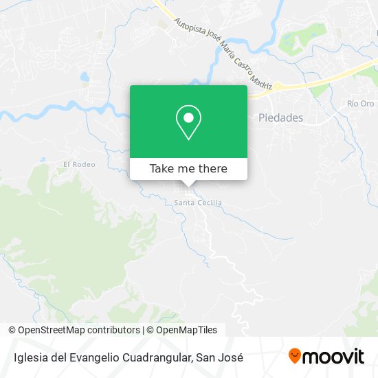 Iglesia del Evangelio Cuadrangular map