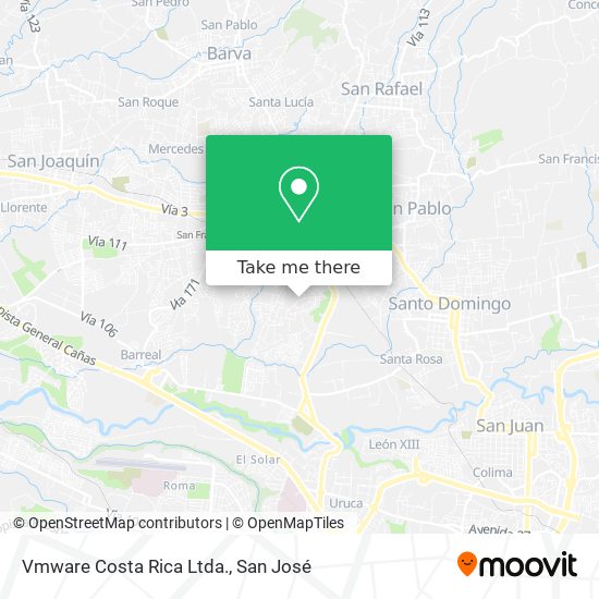 Mapa de Vmware Costa Rica Ltda.