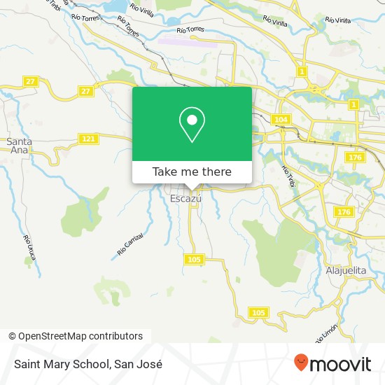 Saint Mary School map