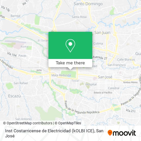 Inst Costarricense de Electricidad (kOLBI ICE) map