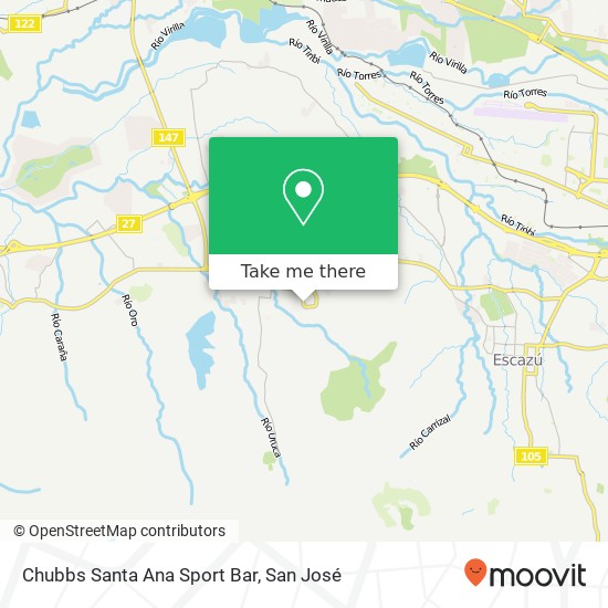 Chubbs Santa Ana Sport Bar map