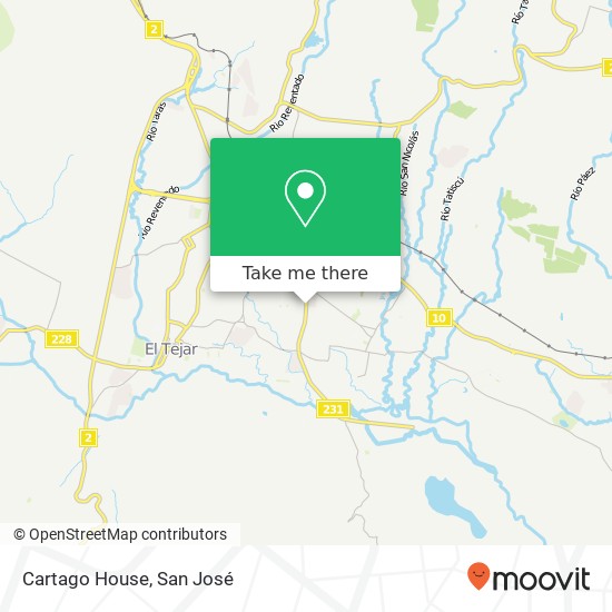 Cartago House map