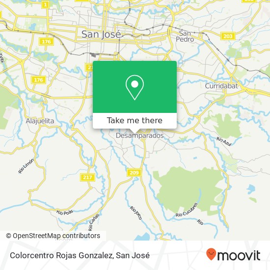 Colorcentro Rojas Gonzalez map