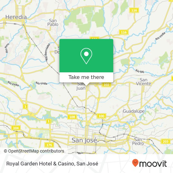 Royal Garden Hotel & Casino map