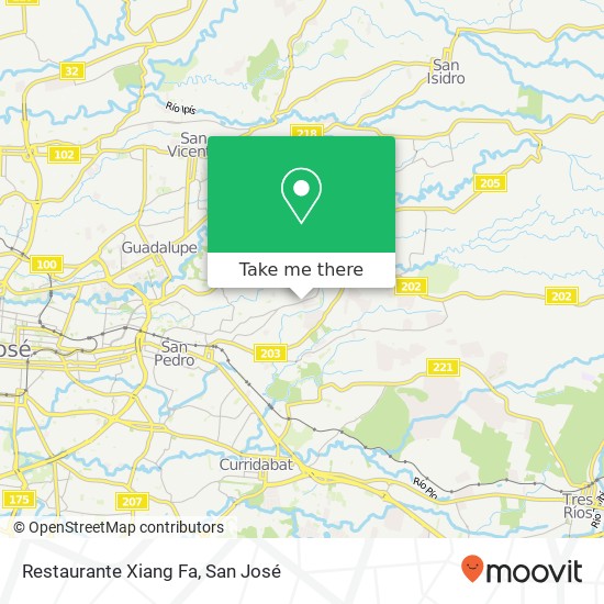 Mapa de Restaurante Xiang Fa