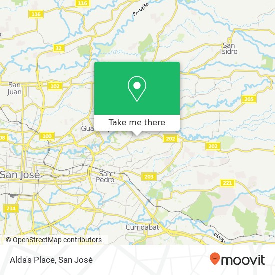 Alda's Place map