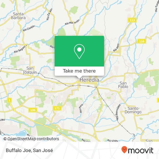 Buffalo Joe map
