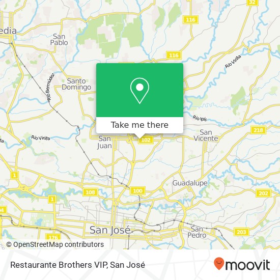 Restaurante Brothers VIP map