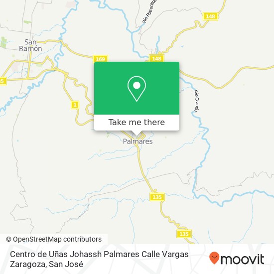 Centro de Uñas Johassh Palmares Calle Vargas Zaragoza map
