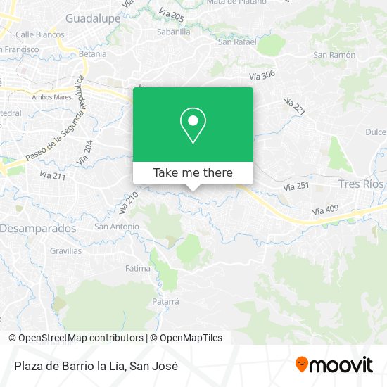 Plaza de Barrio la Lía map