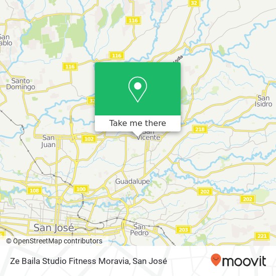 Ze Baila Studio Fitness Moravia map
