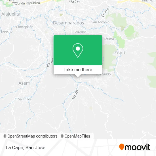 La Capri map