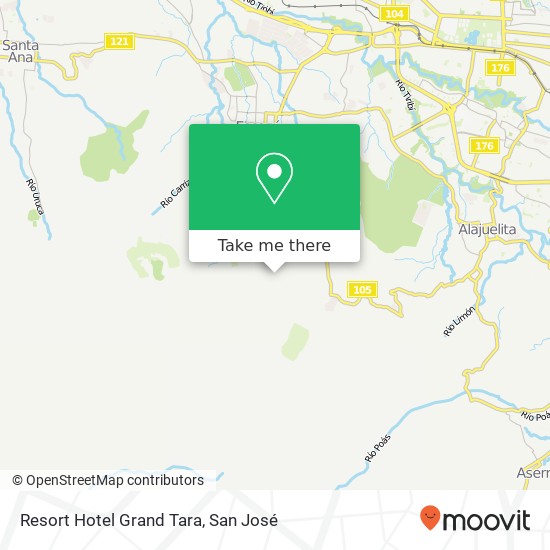 Resort Hotel Grand Tara map