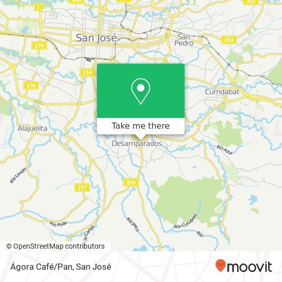 Ágora Café/Pan map