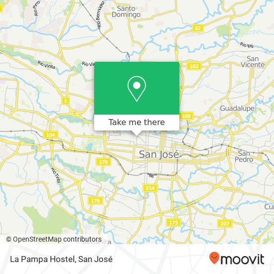 La Pampa Hostel map