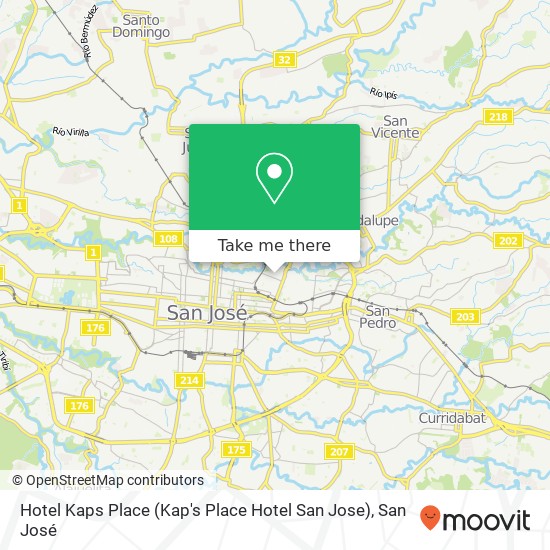 Mapa de Hotel Kaps Place (Kap's Place Hotel San Jose)