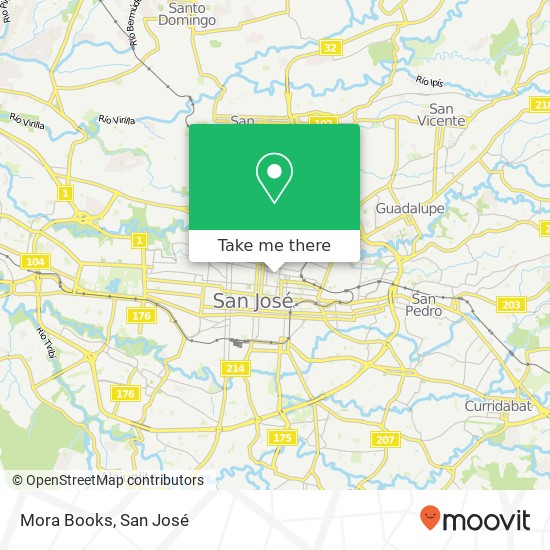 Mora Books map