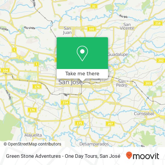 Green Stone Adventures - One Day Tours map