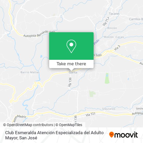 Club Esmeralda Atención Especializada del Adulto Mayor map