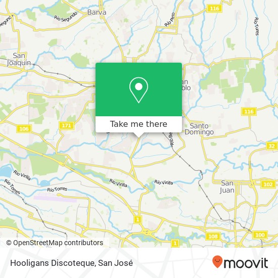 Hooligans Discoteque map