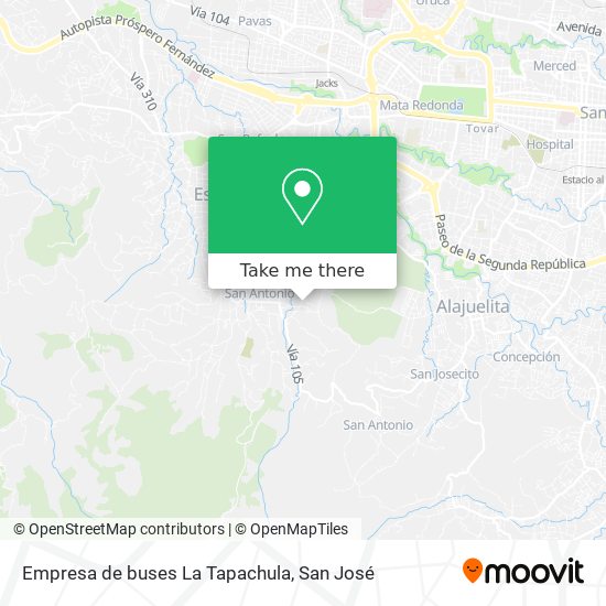 Empresa de buses La Tapachula map