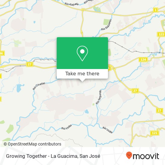 Growing Together - La Guacima map