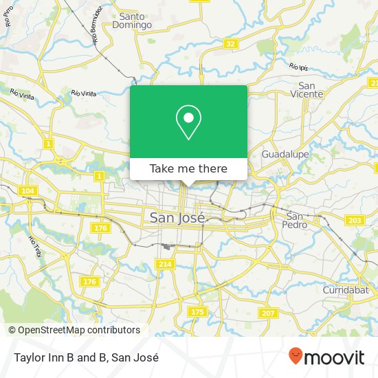 Taylor Inn B and B map