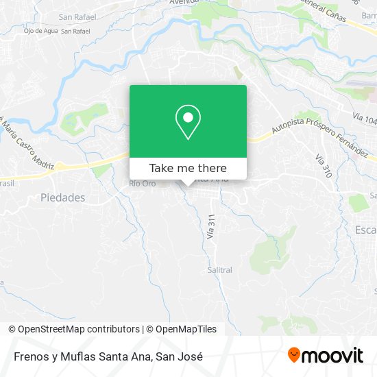 Frenos y Muflas Santa Ana map