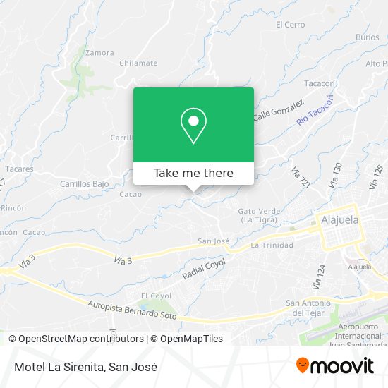 Mapa de Motel La Sirenita