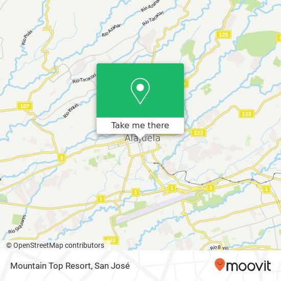 Mountain Top Resort map