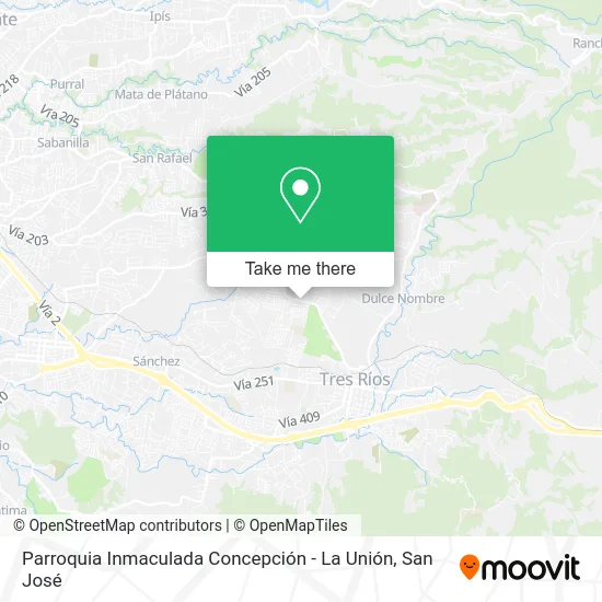 Parroquia Inmaculada Concepción - La Unión map