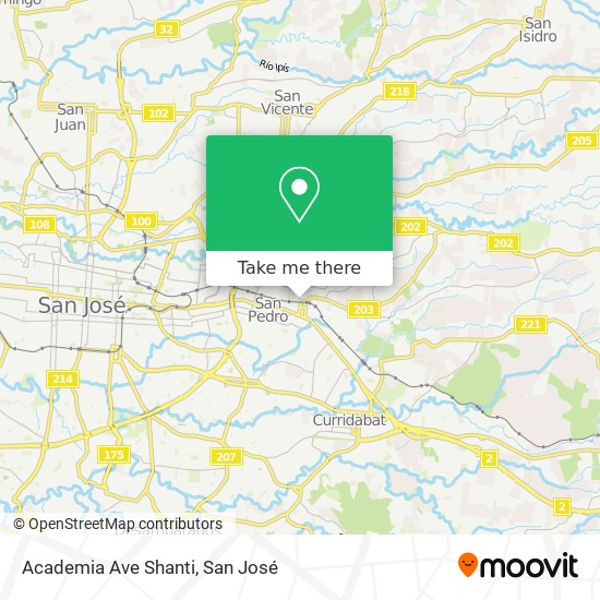 Academia Ave Shanti map