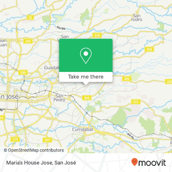 Maria's House Jose map