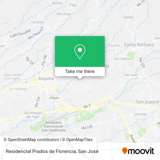 Residencial Prados de Florencia map
