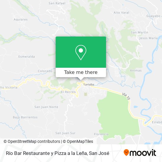 Río Bar Restaurante y Pizza a la Leña map