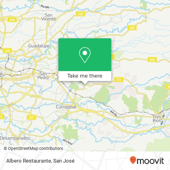 Albero Restaurante map