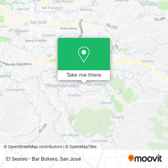 El Sesteo - Bar Bokero map
