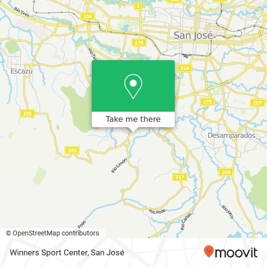 Winners Sport Center map