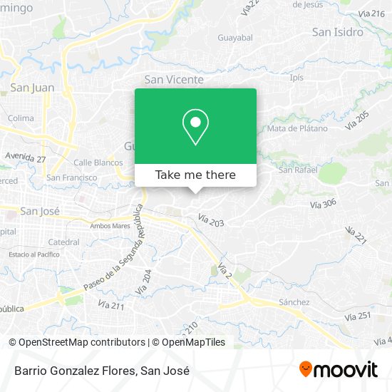 Barrio Gonzalez Flores map