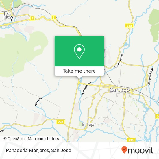 Panaderia Manjares map