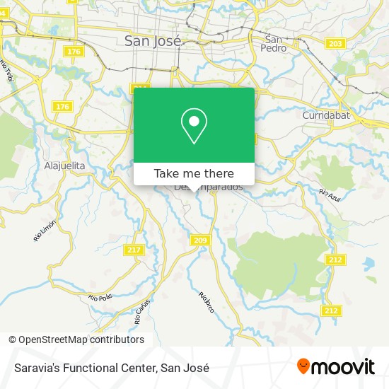 Mapa de Saravia's Functional Center
