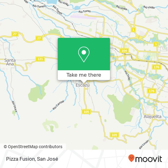 Pizza Fusion map